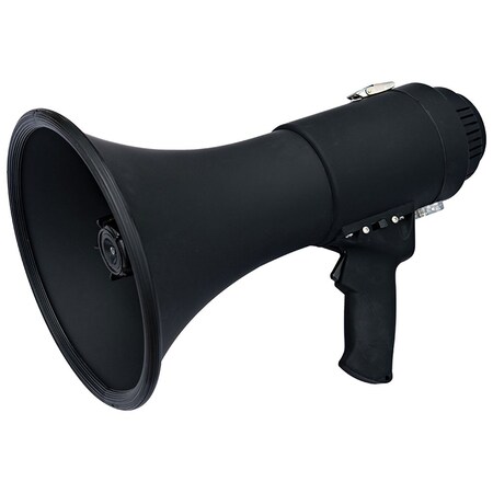 Speco Technologies Speco AllBlack Deluxe Megaphone With Siren 15W ER370B